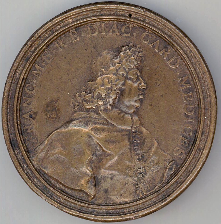 Medalie cu portretul cardinalului Francesco Medici