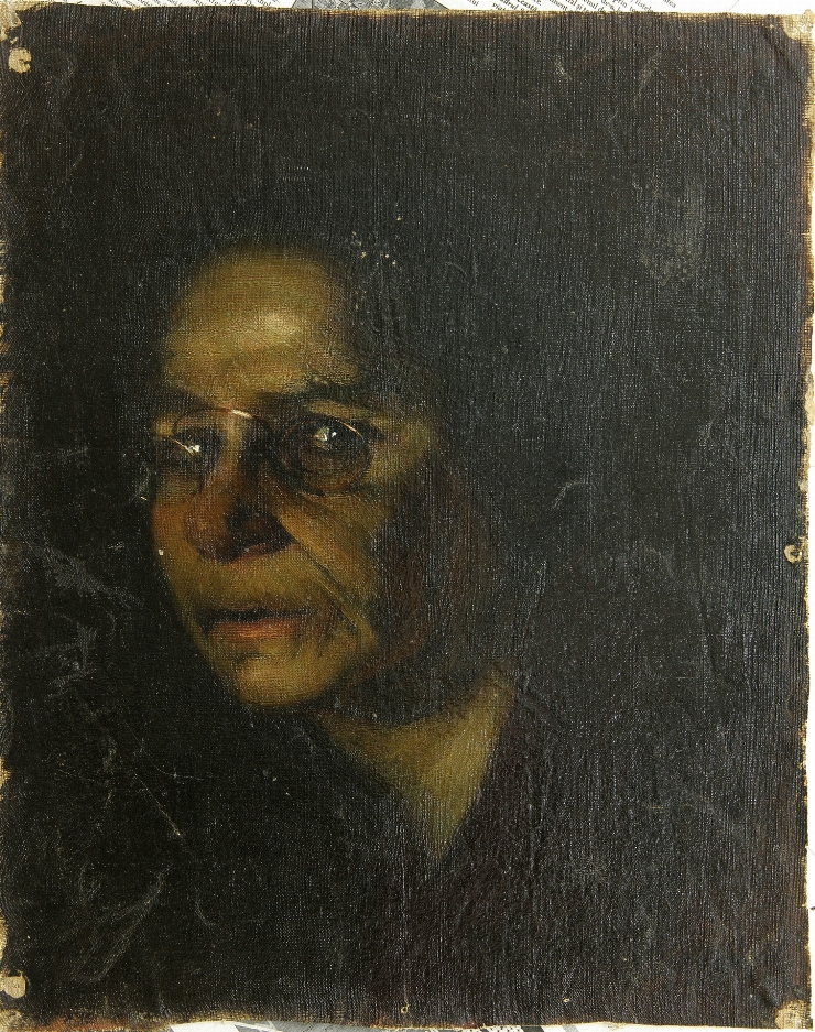 Portret de femeie cu ochelari