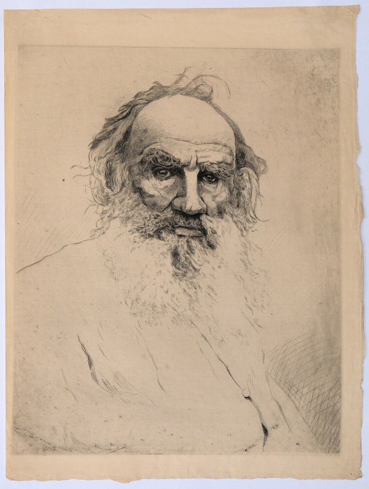 Portretul lui L. Tolstoi