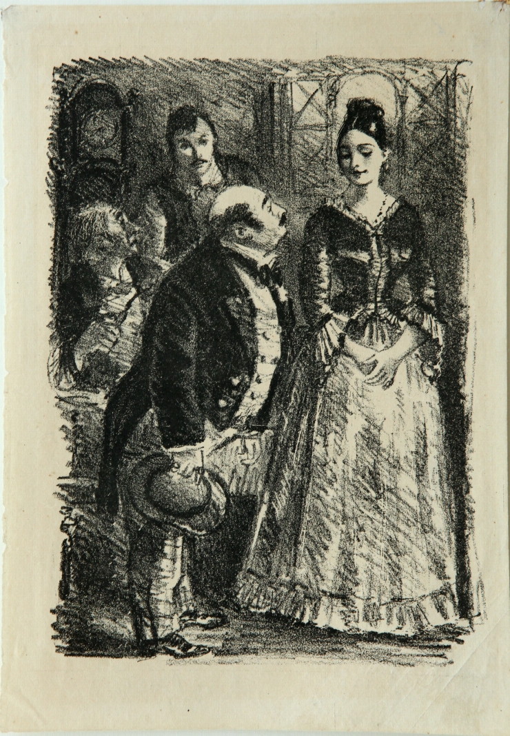 Ilustrație la romanul „Mont-Oriol” de G. De Maupassant