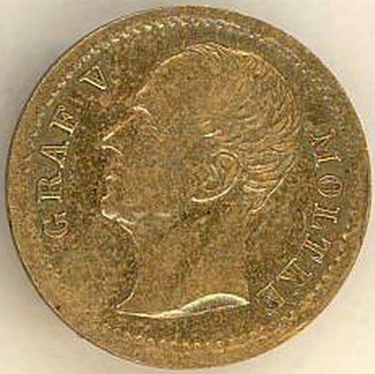 Jeton cu portretul feldmareșalului Bernard Moltke