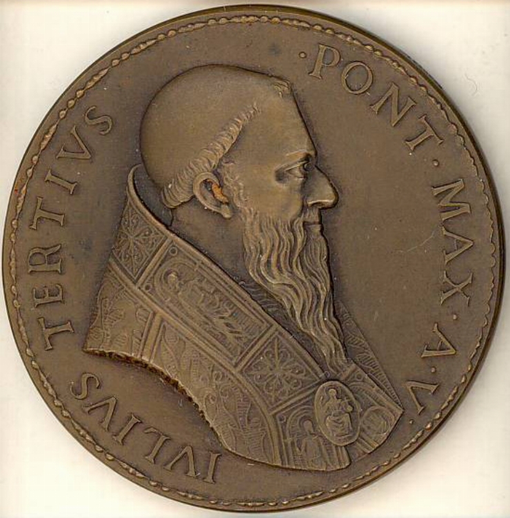 Medalie cu portretul papei Iuliu III