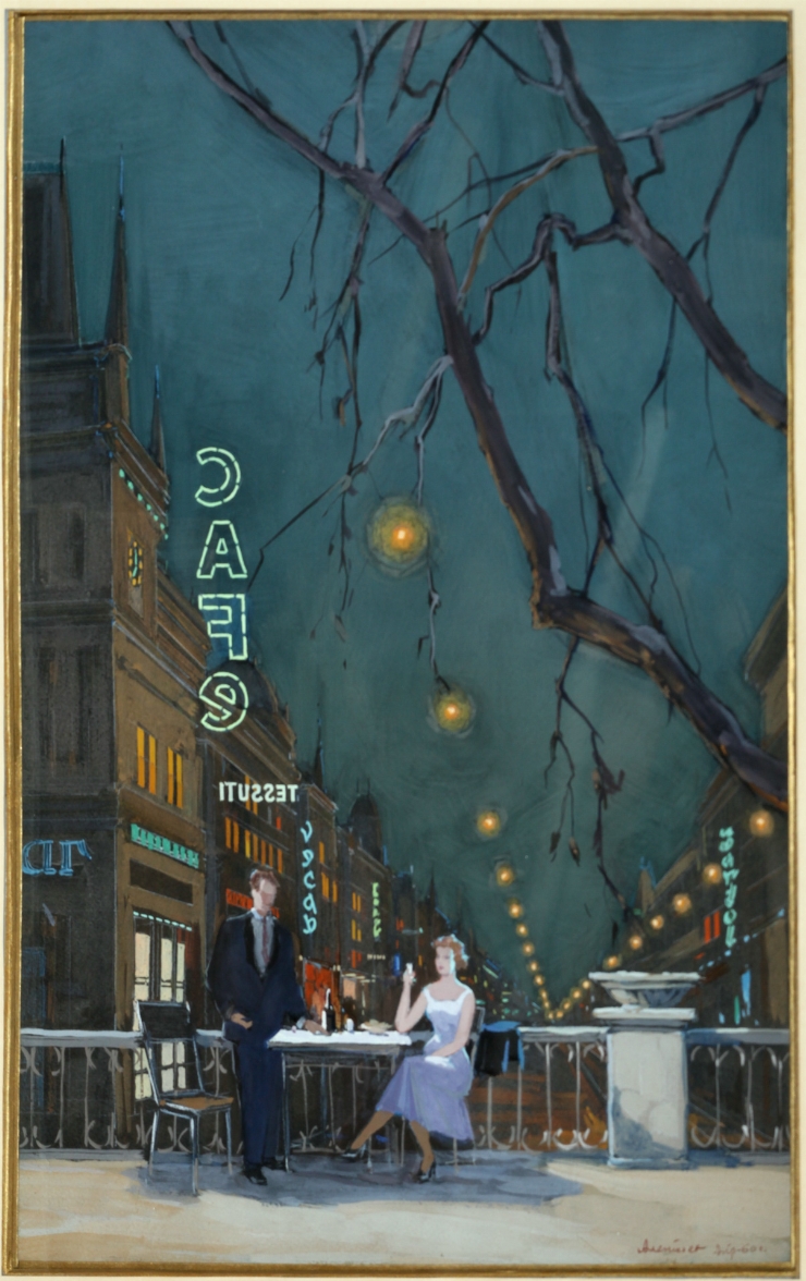 Cafenea nocturnă. Schiță la piesa ”Afacerea Matisovoi” de P. Kogout (Așa e dragostea)