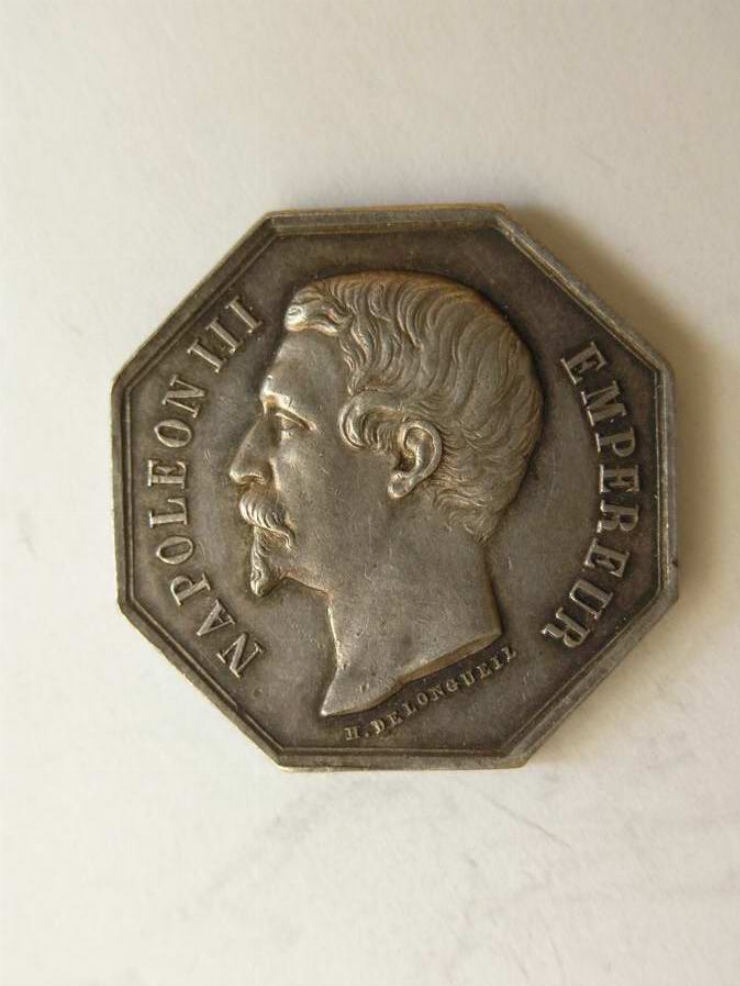 Medalie comemorativă cu portretul lui Napoleon III