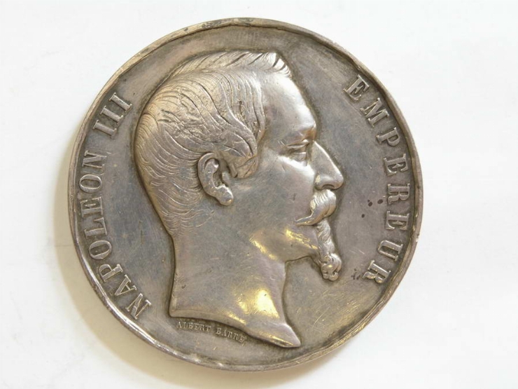 Medalie în cinstea Expoziţiei Mondiale la Paris în anul 1855
