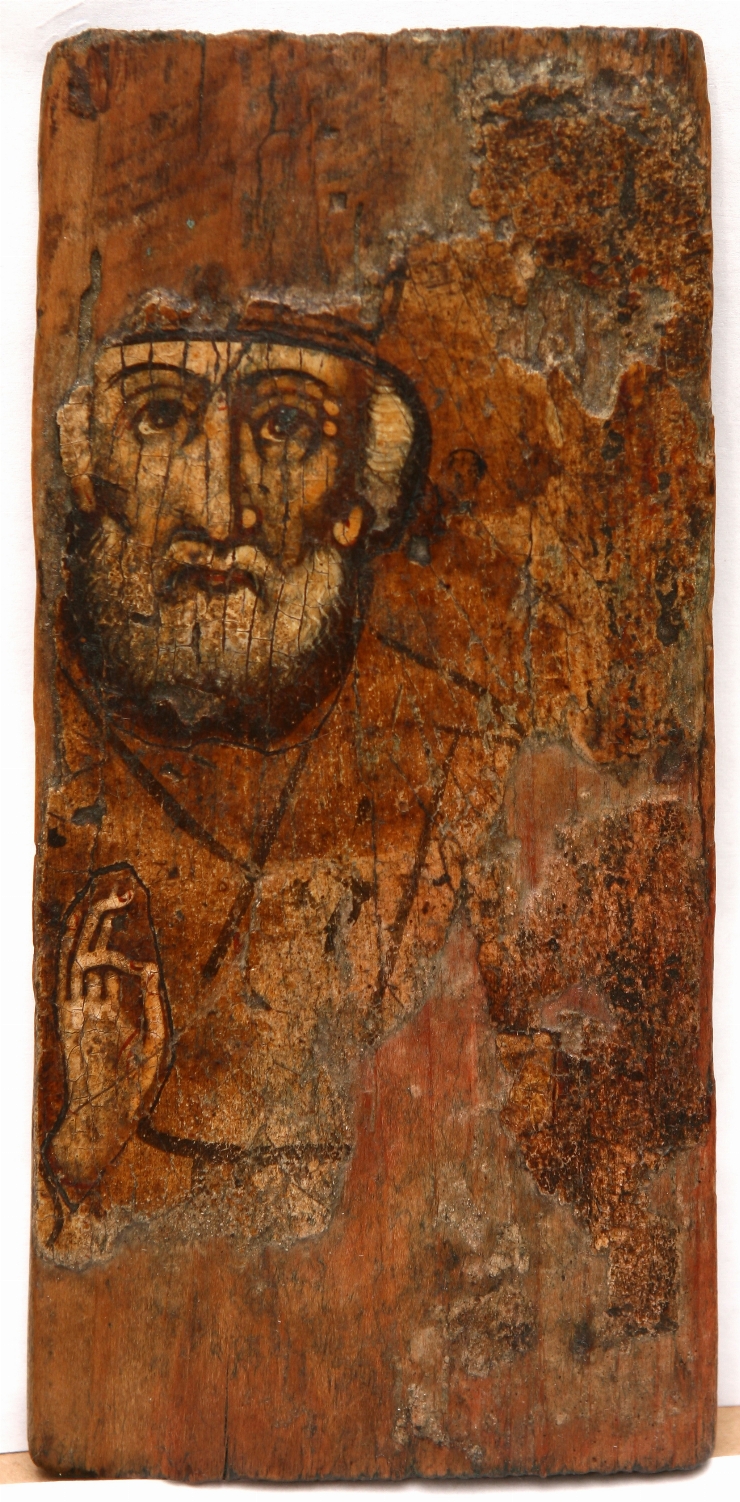 Fragment de icoană cu Sfîntul Nicolae