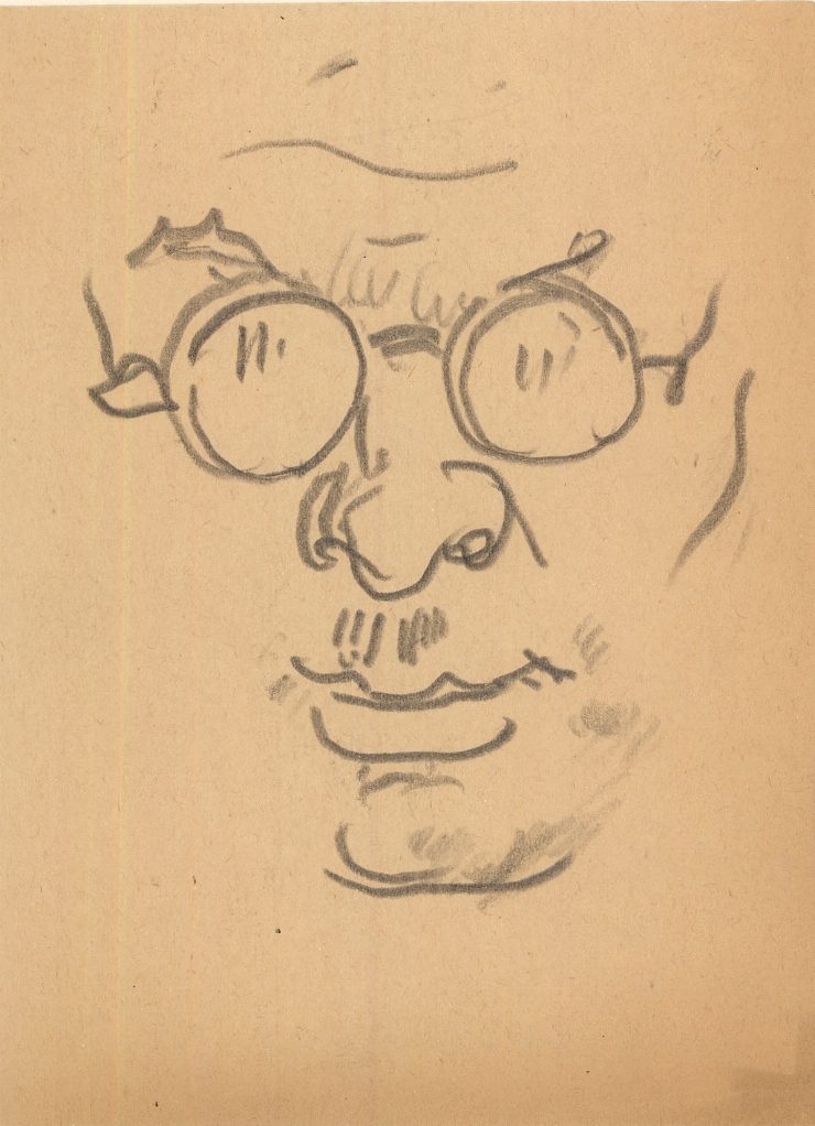 Crochiu (Portret de bărbat cu ochelari)