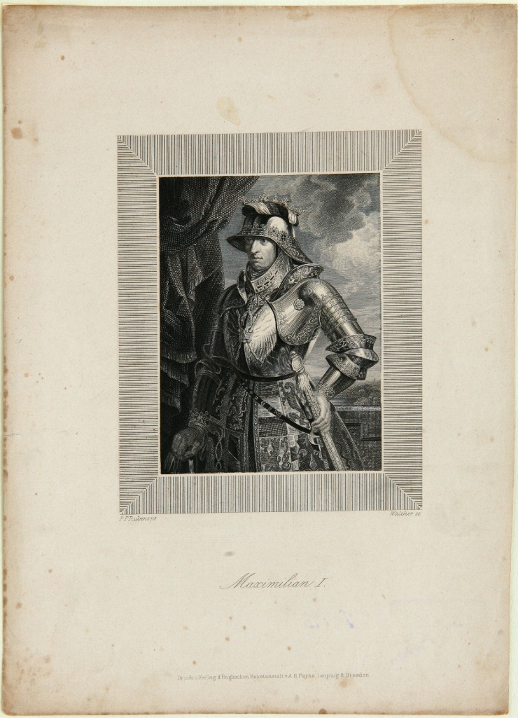 Portretul împăratului Maximilian I (după P.P.Rubens)