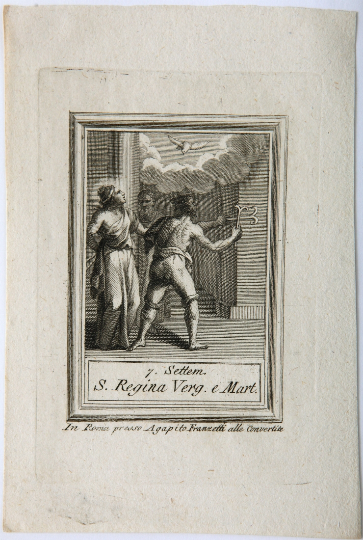 Sfânta Regină (foaie din calendar - 7 septembrie)