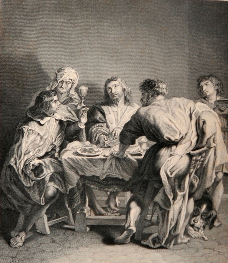 Cina de la Emaus (după pictura lui Rubens)