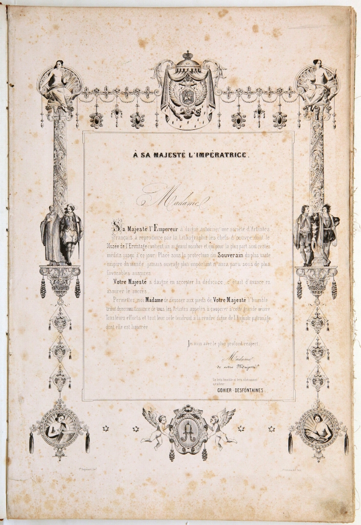 Foaie de titlu, album „Galeria Hermitage”, 1844