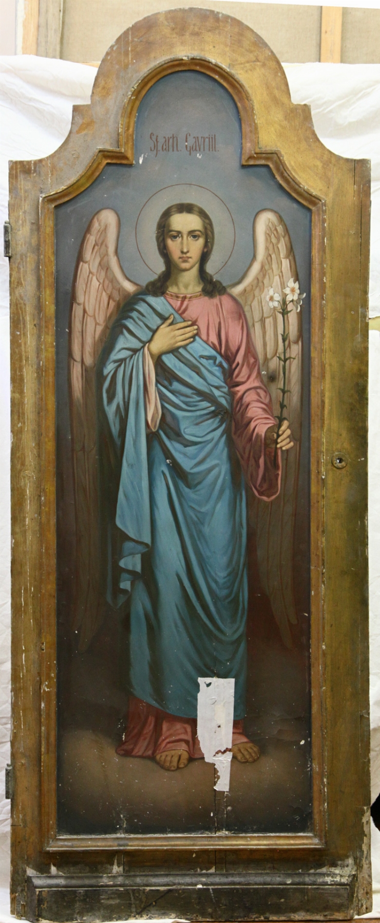 Uşă diaconească cu Arhanghelul Gabriel (stg)