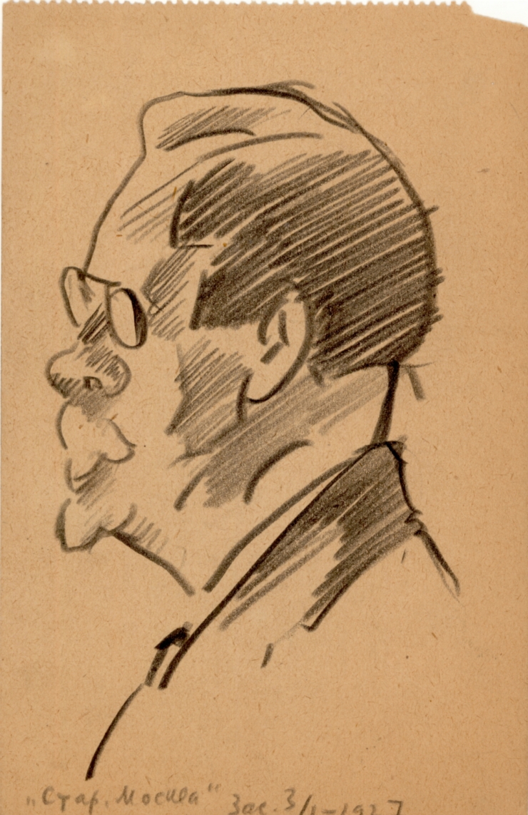 Crochiu (Portret de bărbat cu ochelari)