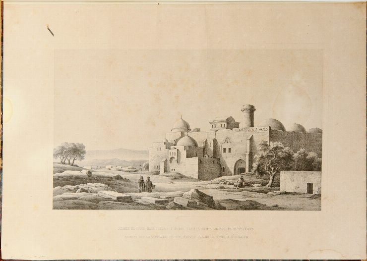 Casa lui David la Sion. Album Palestina 1844