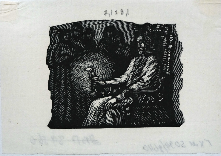 Moartea regelui. Ilustrație pentru opera ”Sid - luptătorul” de M. Leon