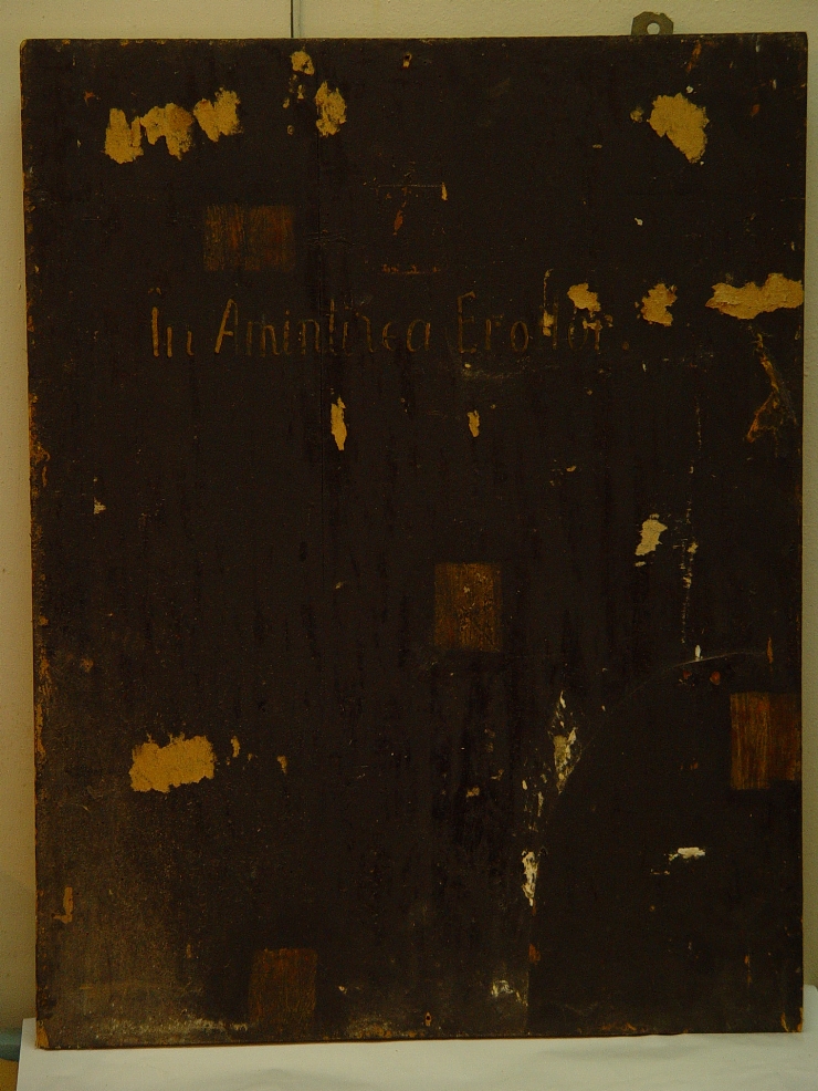 Icoană cu inscripţie comemorativă