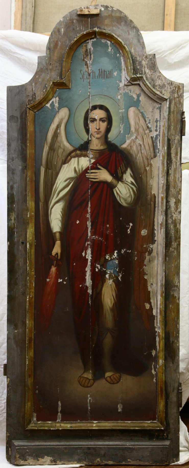 Uşă diaconească cu Arhanghelul Mihail (drp)