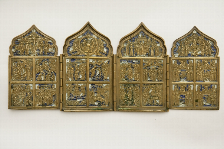 Icoană-pliant cu 4 canaturi 