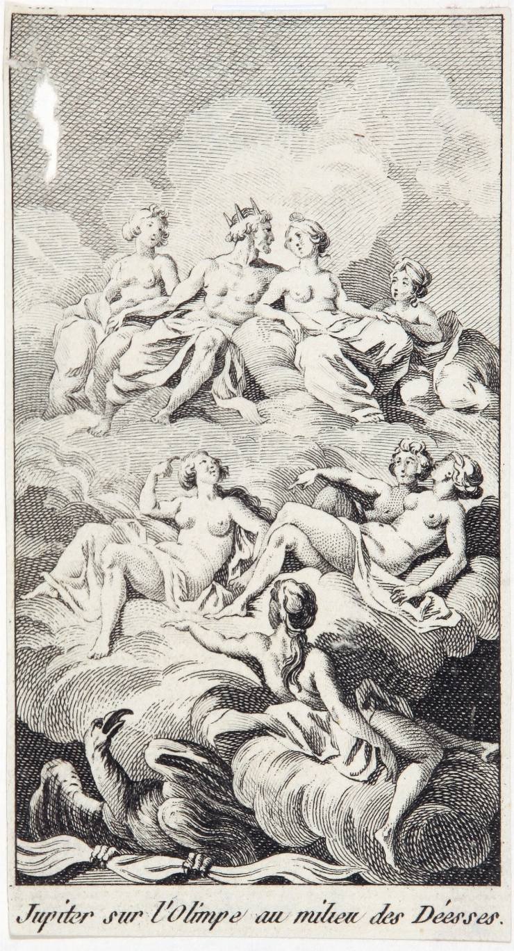 Jupiter printre zeii din Olimp