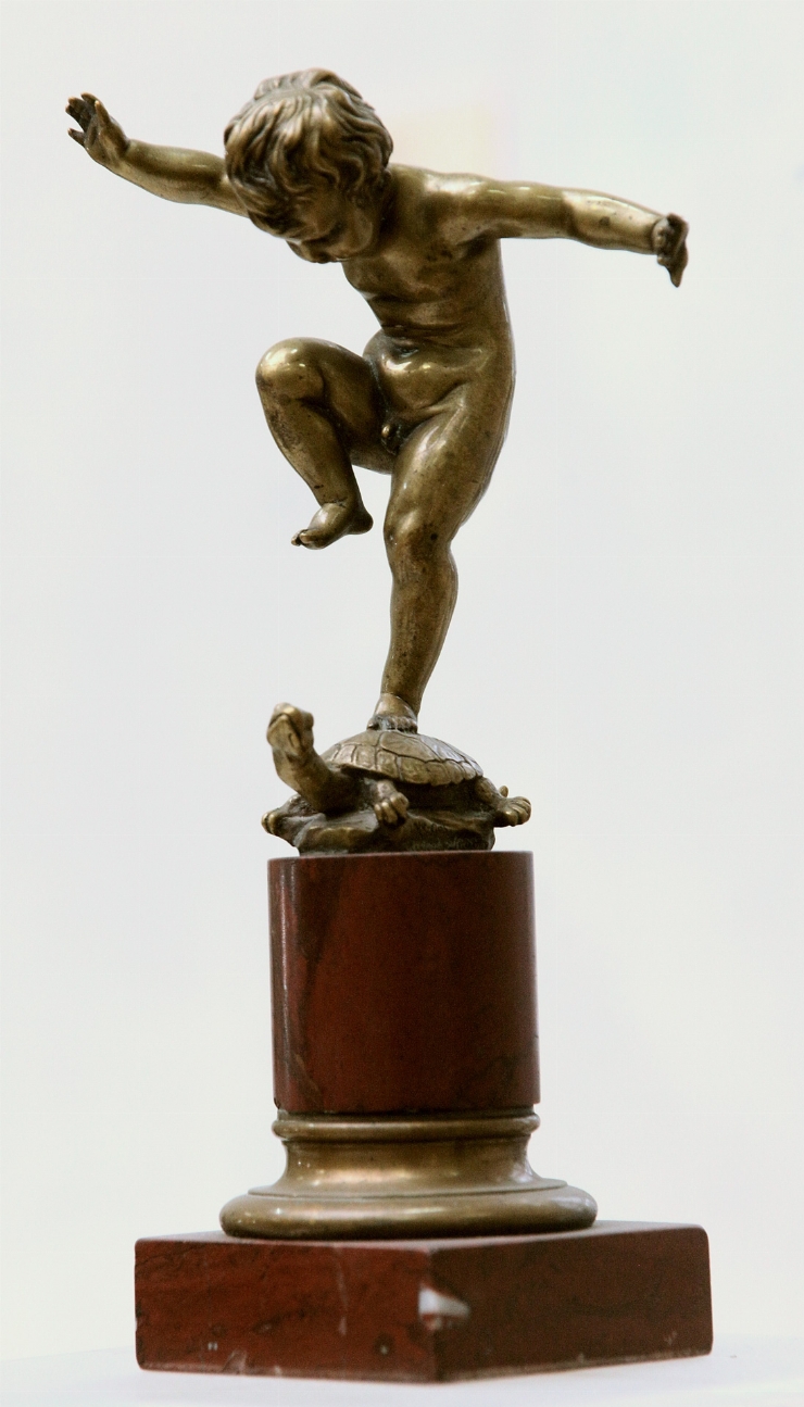 Statuetă „Putti pe broască ţestoasă”