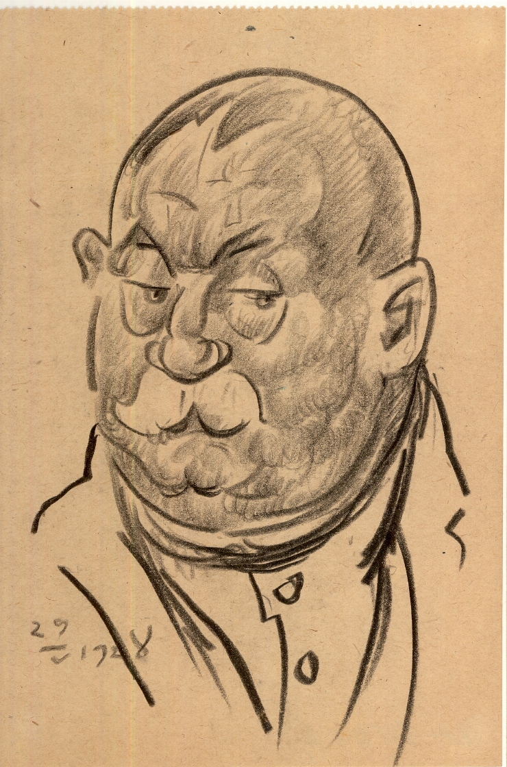 Schiţă (Portret de bărbat cu musteţi)