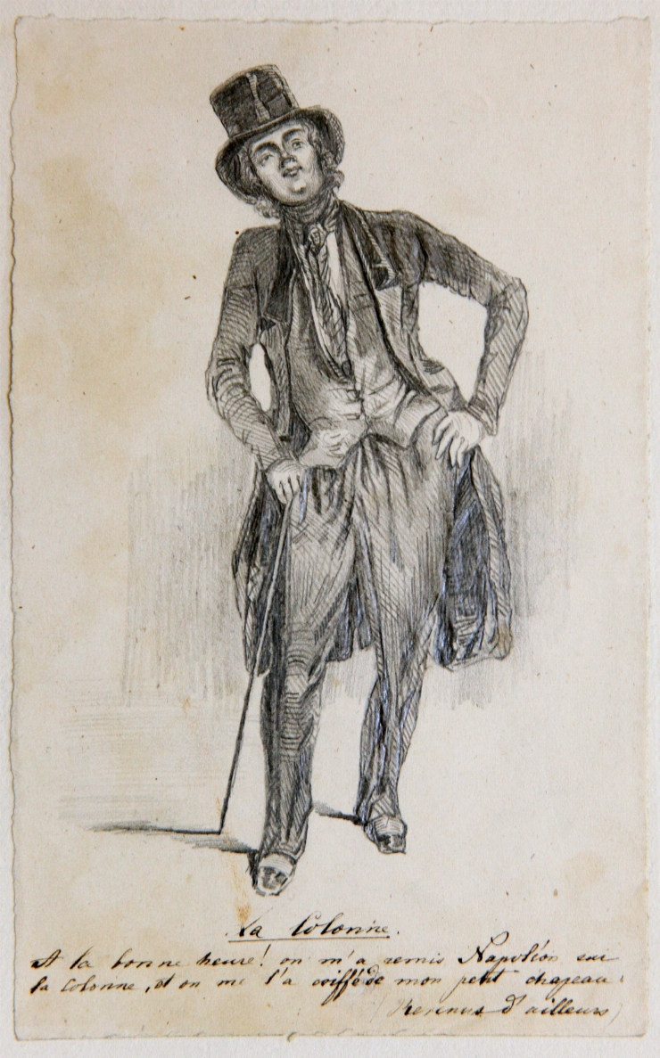 Participant la războiul lui Napoleon (după originalul lui P. Gavarni)