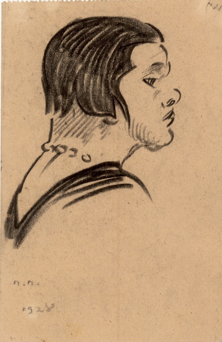 Schiţă (Portret de damă)