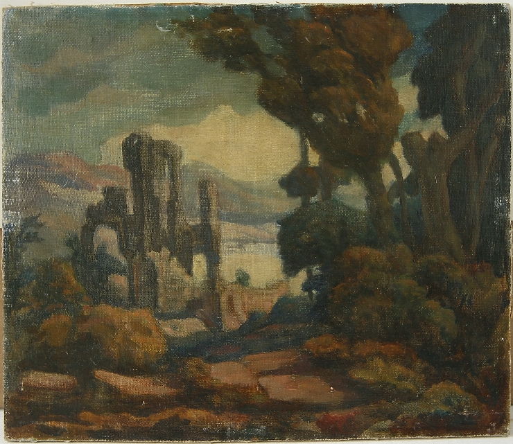 Peisaj cu ruine