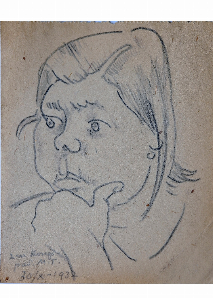 Schiţă (Portret de femeie). 1932