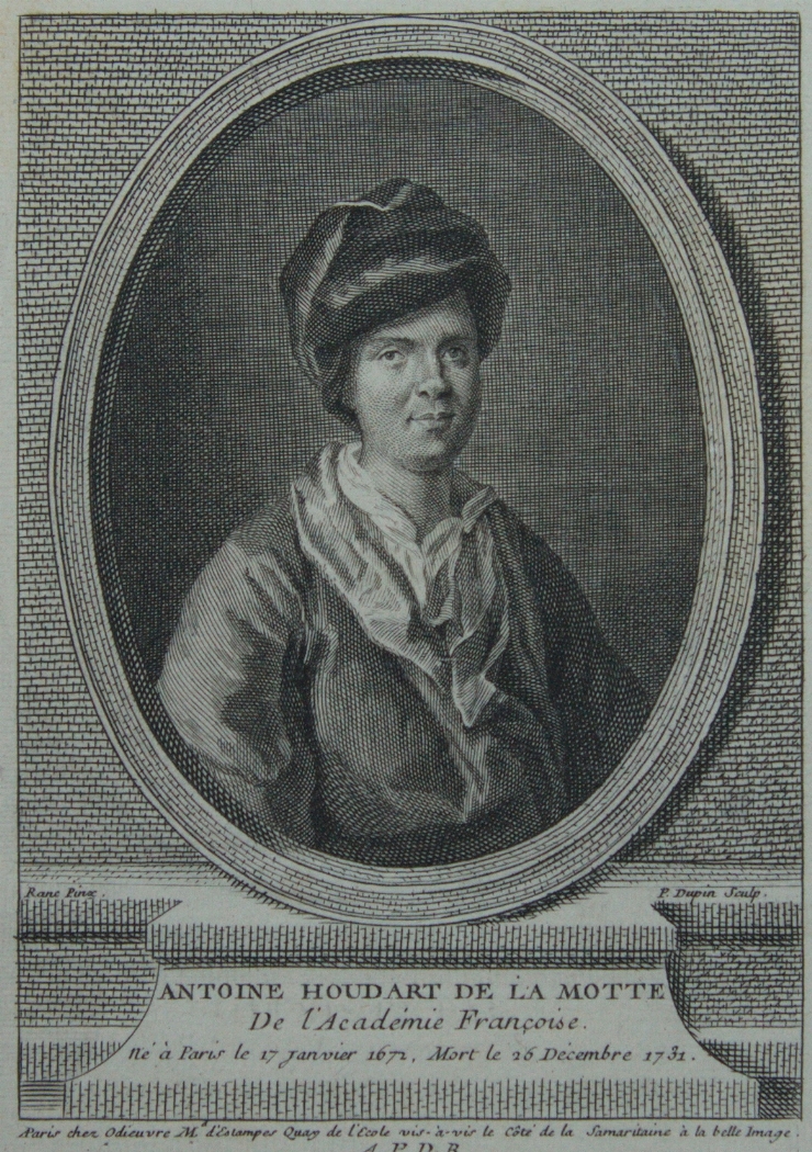 Portretul scriitorului Antoine Houdart de la Motte