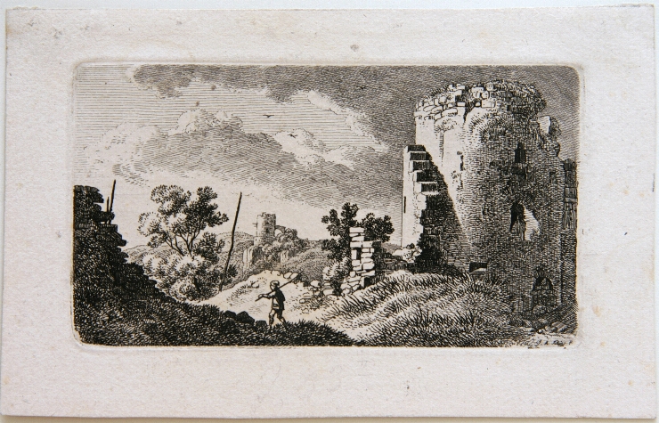 Peisaj cu ruine