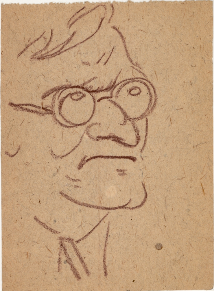 Schiţă (Portret de bărbat cu ochelari)