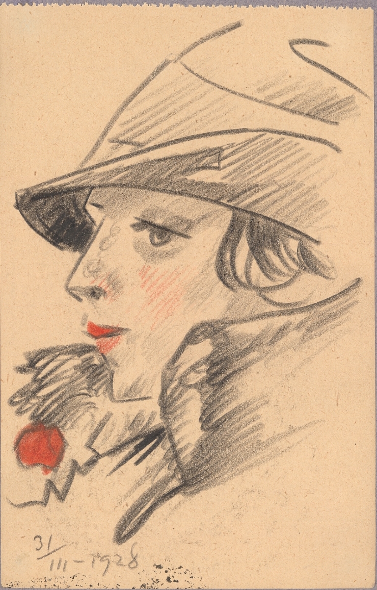 Schiţă (Portret de doamnă)
