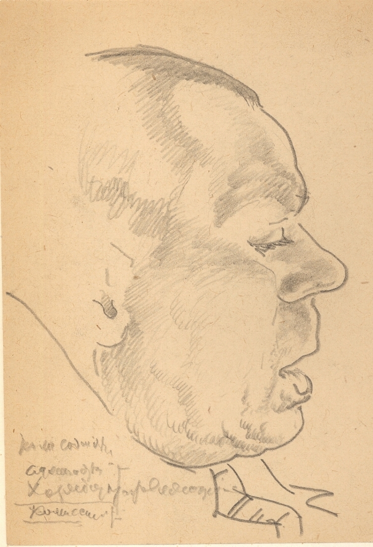 Crochiu (Portret de bărbat în profil)