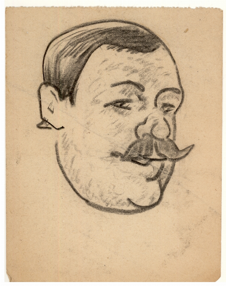 Schiţă. Portret de bărbat