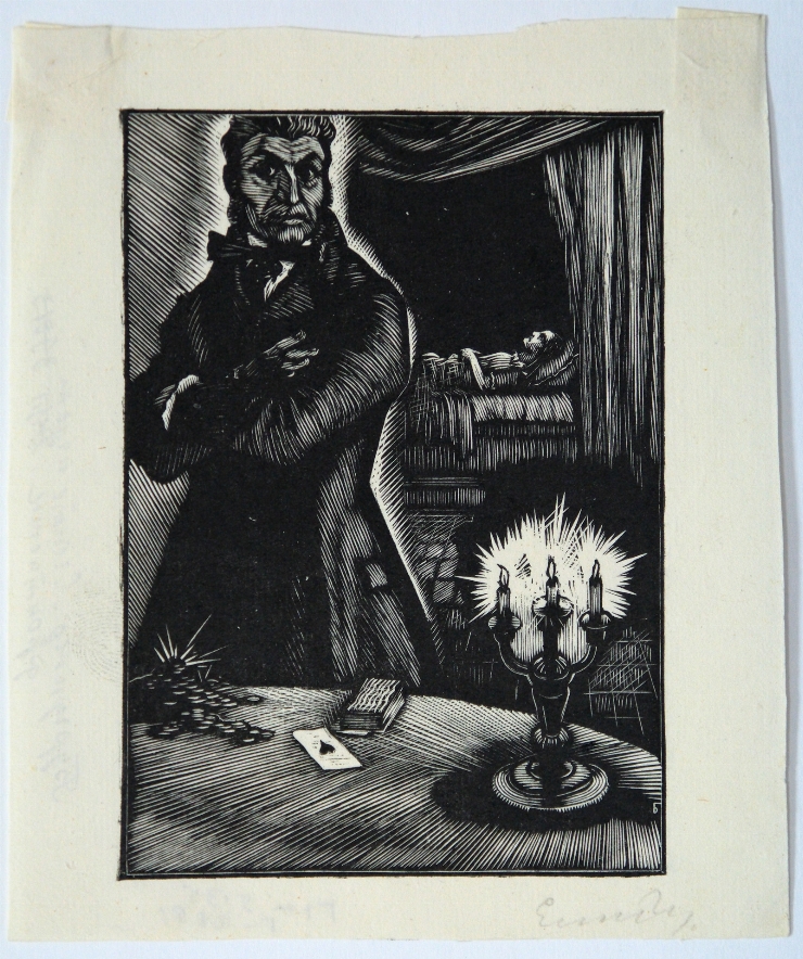 Ilustrație la ”Fericirea jucătorului” de E. Hoffmann