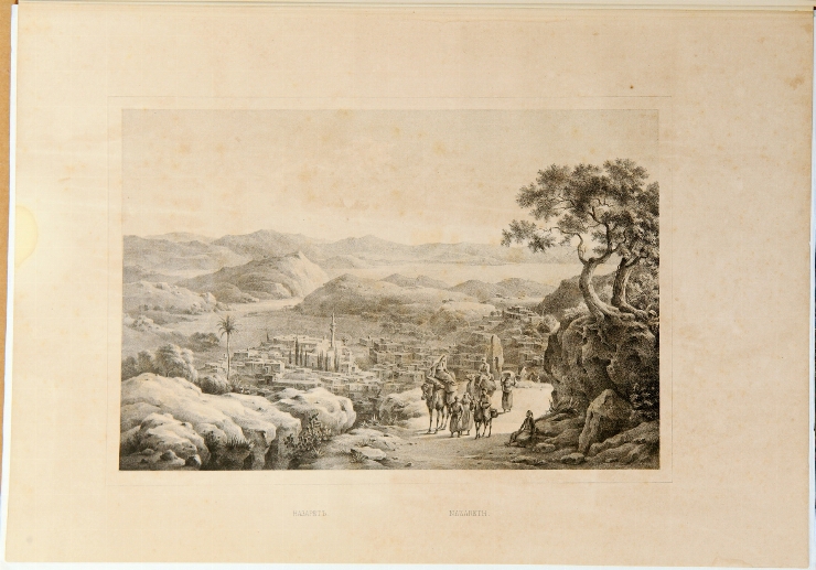 Nazaret. Foaie din albumul Palestina 1844
