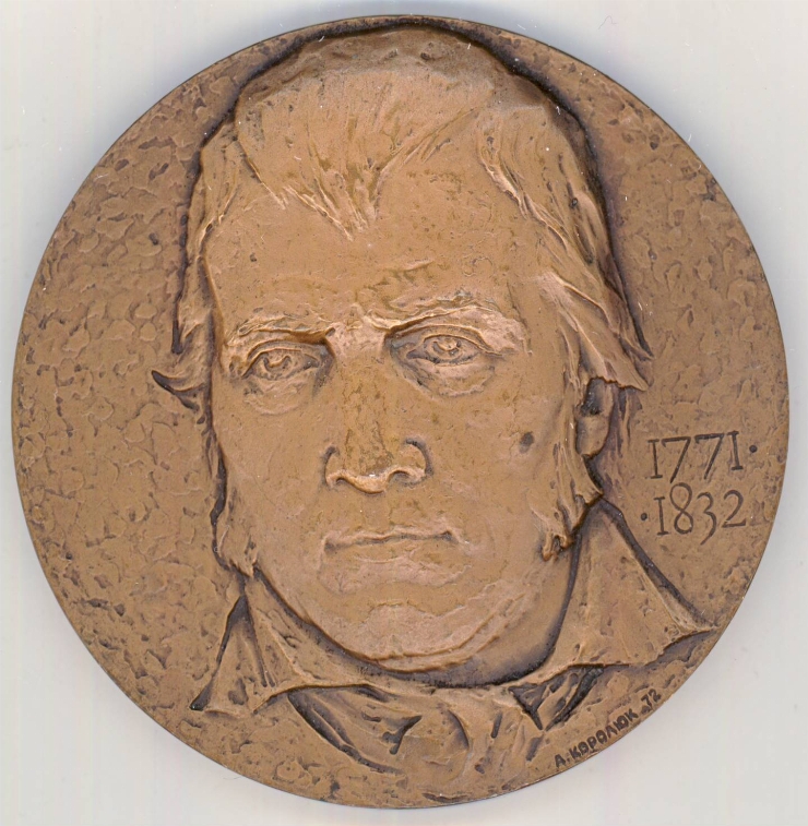 Medalie în memoria lui Walter Scott