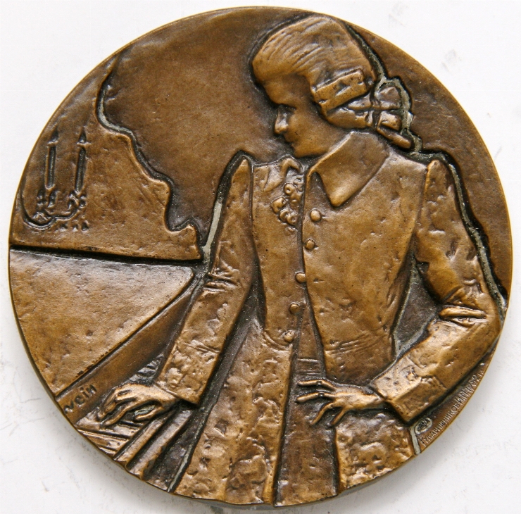 Medalie cu portretul lui Wolfgang Amadeus Mozart