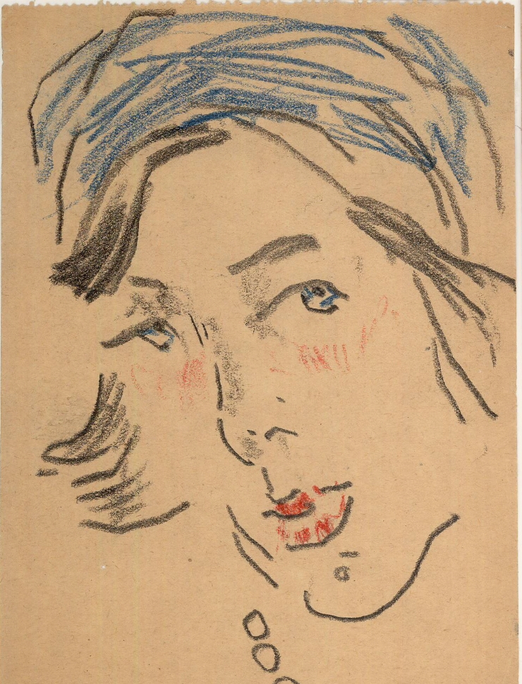 Crochiu (Portret de femeie)