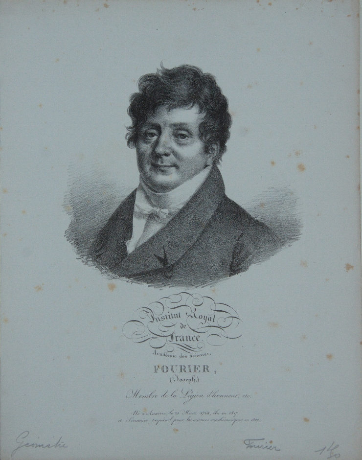 Portretul matematicianului Joseph Fourier