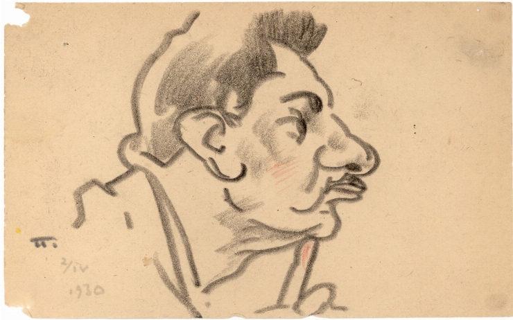 Crochiu (Portret de bărbat în profil)