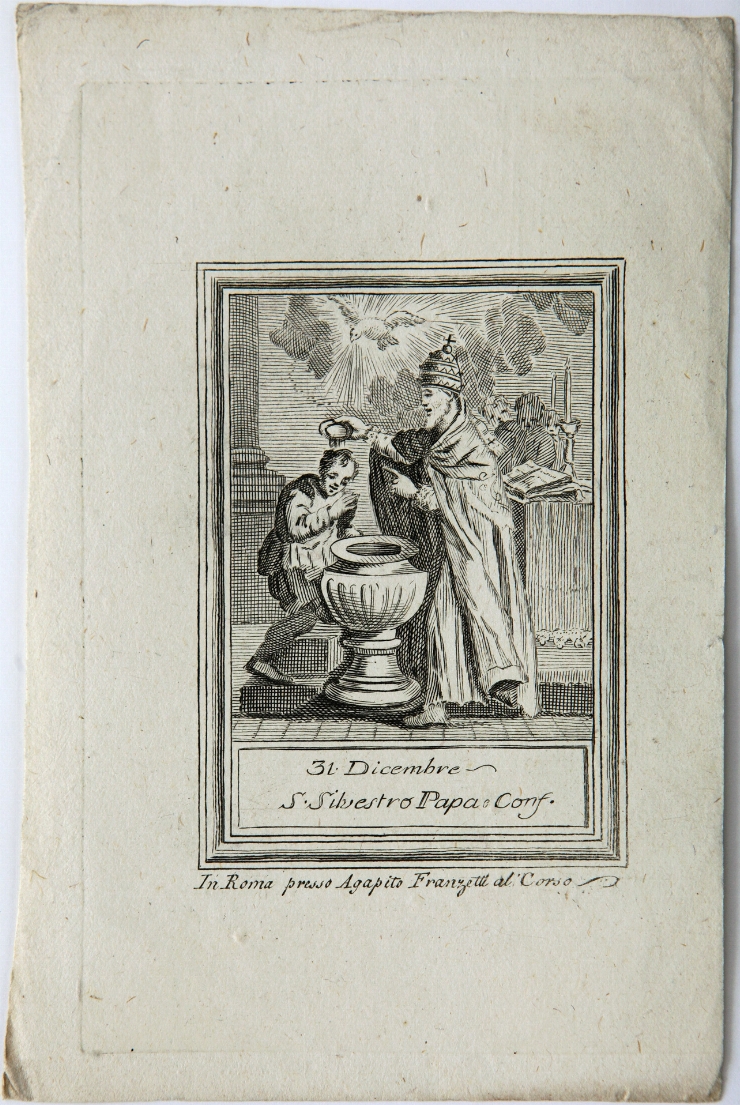 Sfântul Silvestru (foaie din calendar)
