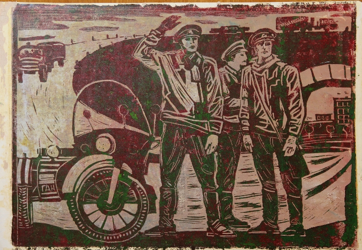 La post. Patrula de miliţie