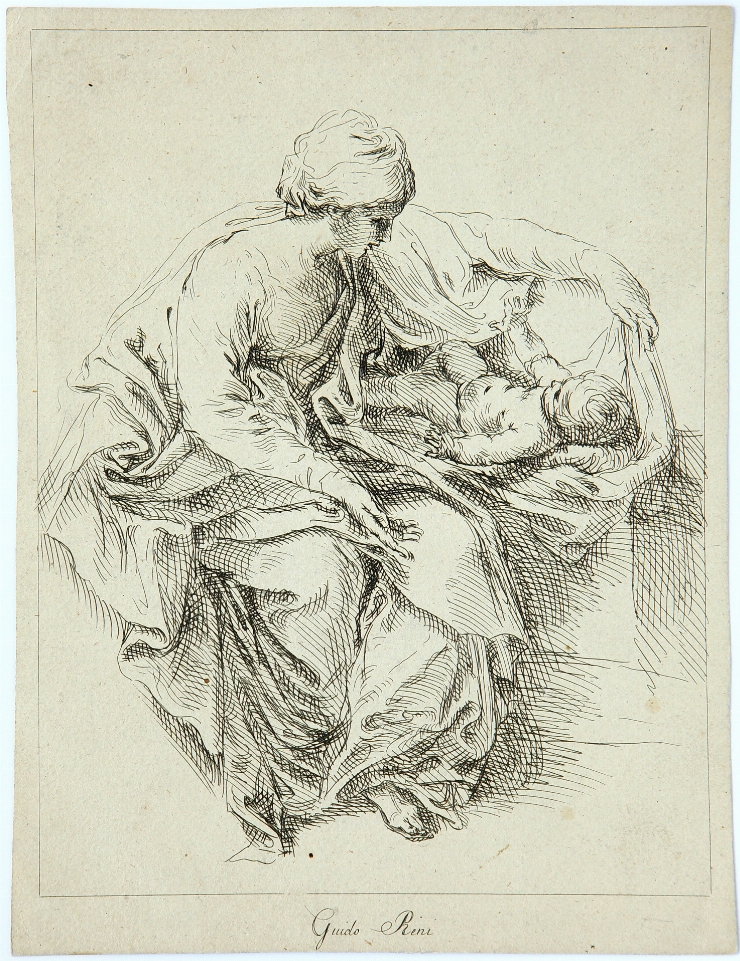 Femeie cu copil, după Guido Reni