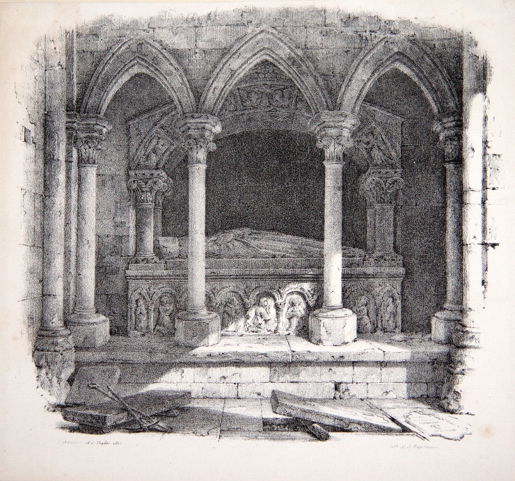 Interior de templu medieval