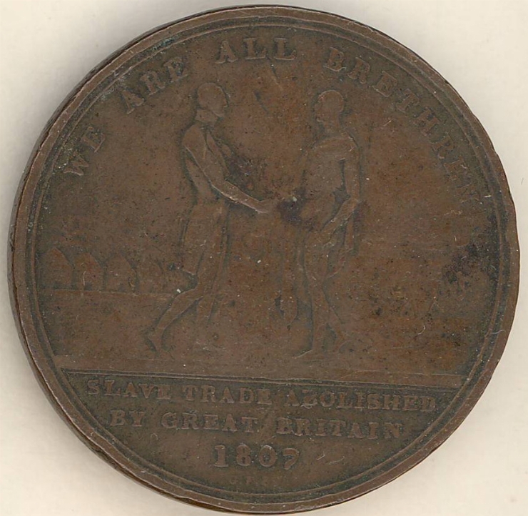 Medalie dedicată anulării comerțului cu robi, 1807