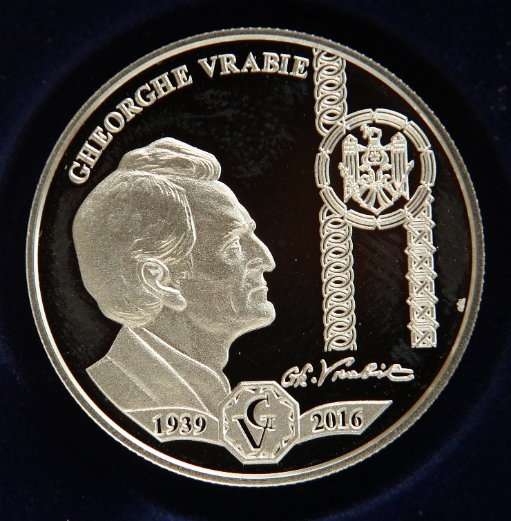 Monedă comemorativă de 50 lei ”Gheorghe Vrabie - 80 de ani de la naștere”