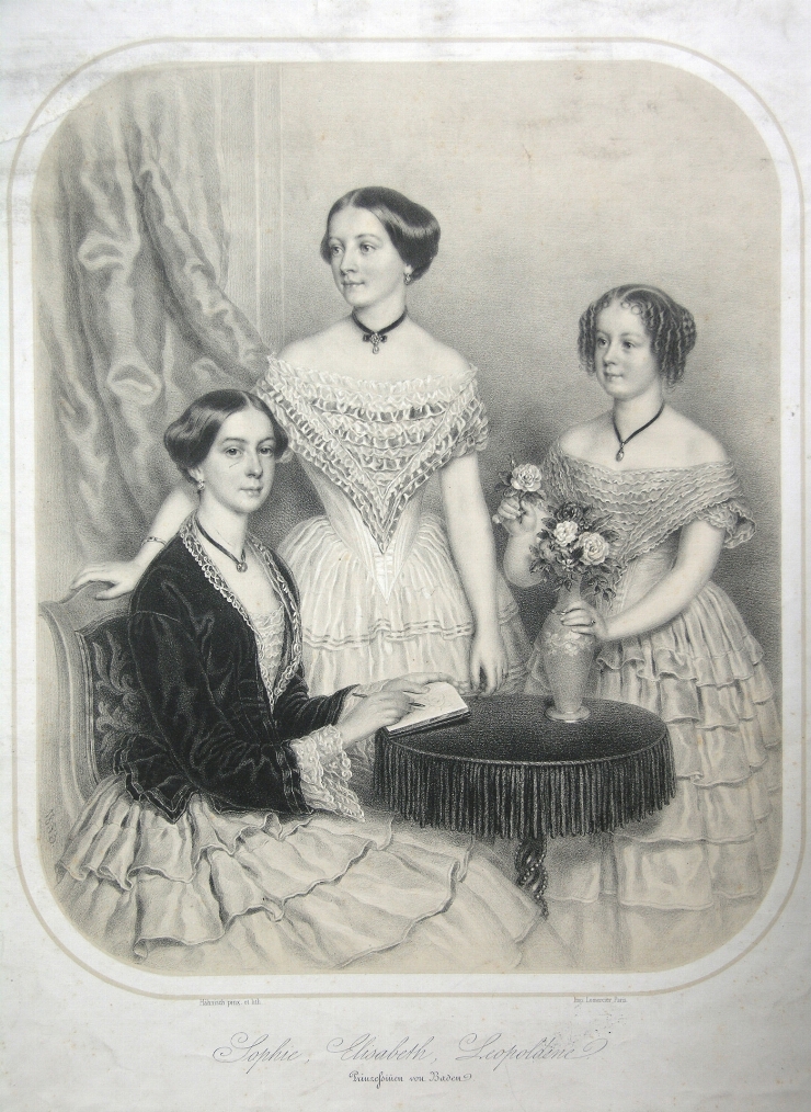 Sofia, Elisabeta, Leopoldina - principese de Baden