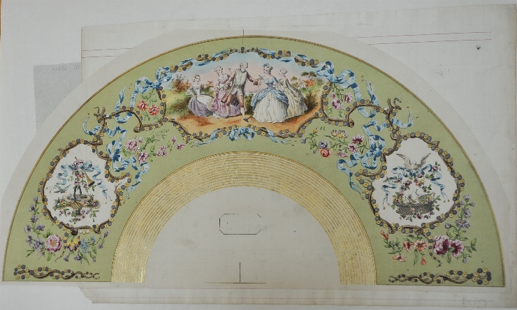 Decor pentru evantai